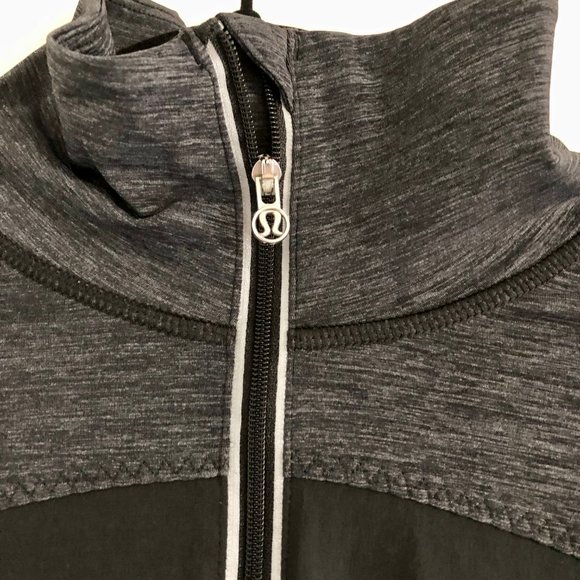 Black Lululemon long sleeve shirt with zipper - Picture 3 of 5